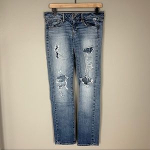 American Eagle 2000's Low Rise Distressed Skinny Jeans Size 6